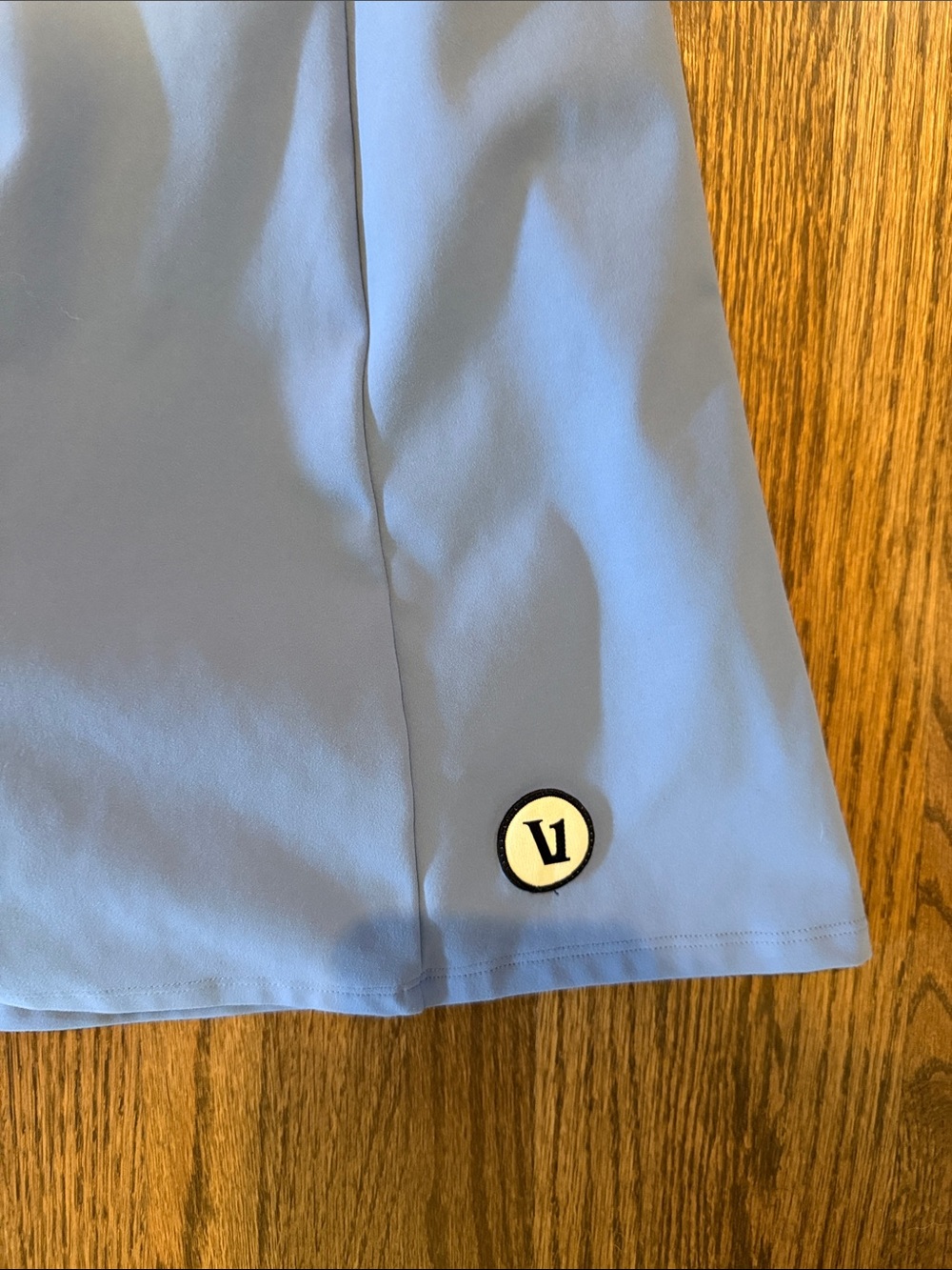Blue VUORI tennis dress with built in shorts/romper for tennis balls, M - Picture 2 of 5